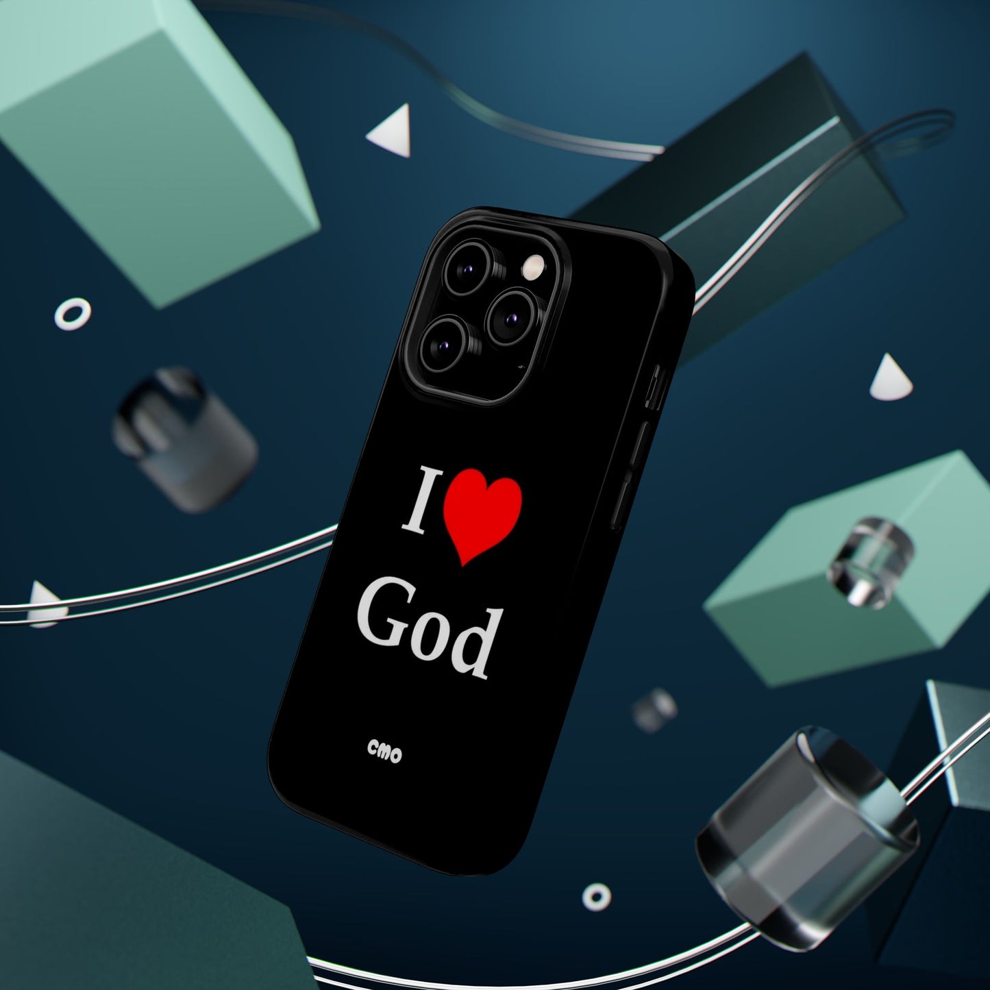 I love God Phone Case — Magnetic Impact-Resistant Religious iPhone Cover
