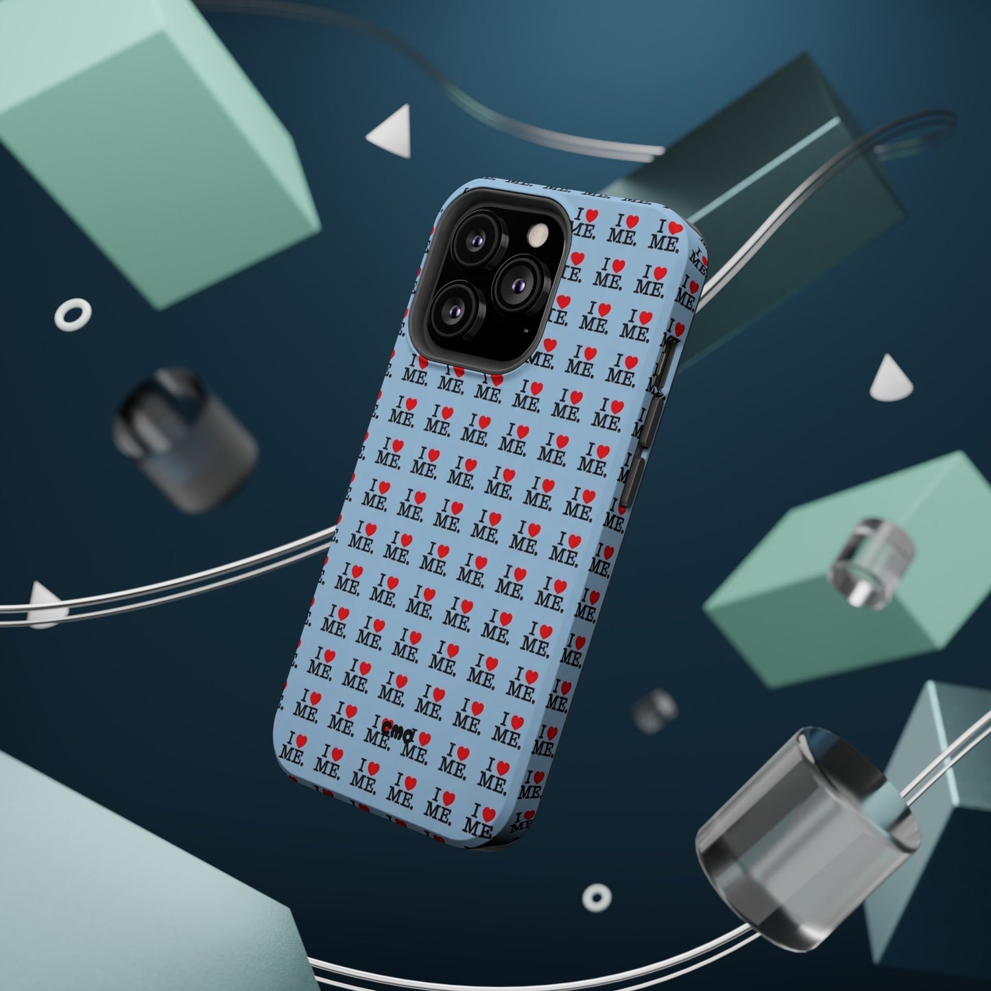 Magnetic Impact-Resistant Phone Case — "I love ME" Pattern