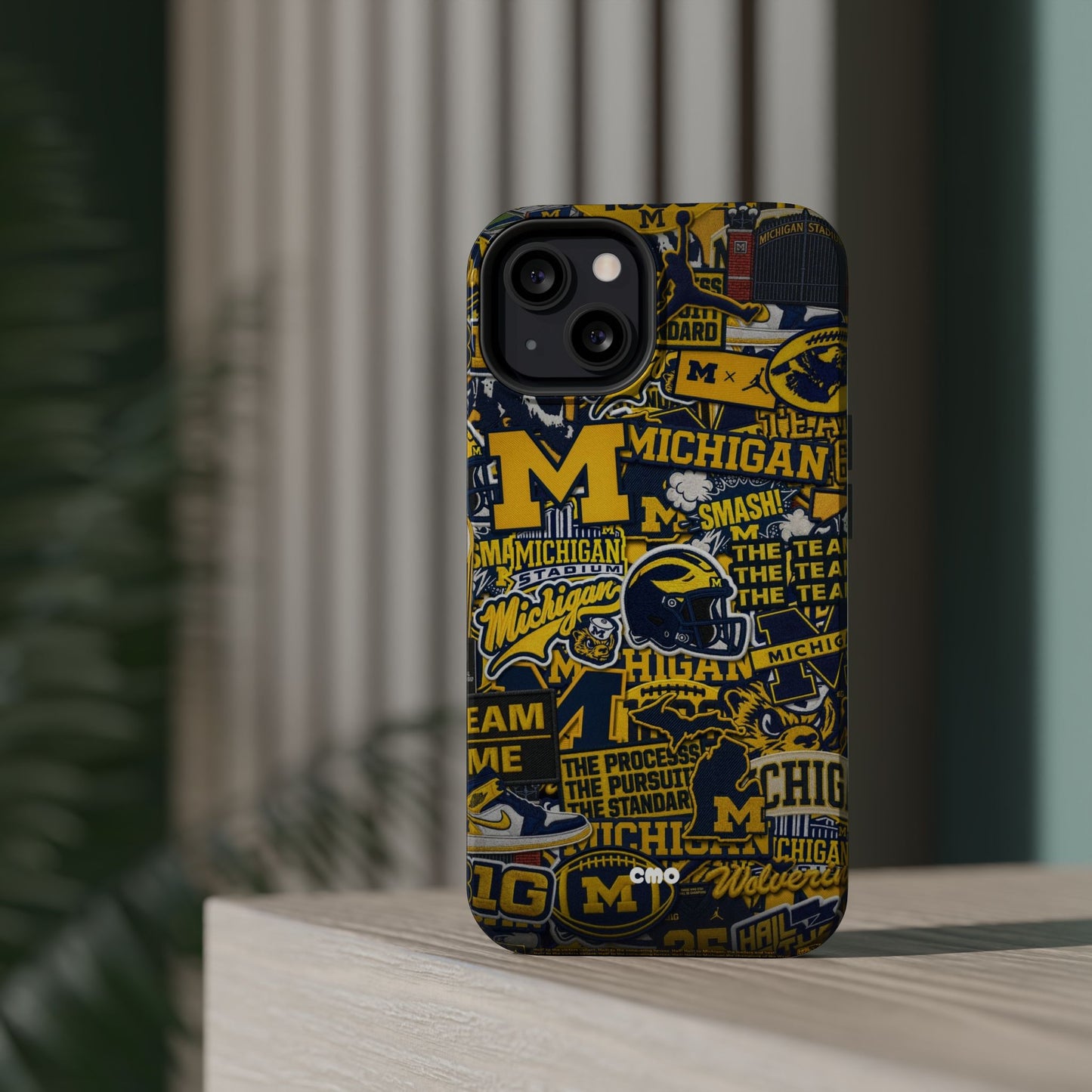 Michigan Wolverines Magnetic Impact Phone Case — Team Logo Collage MagSafe-Compatible