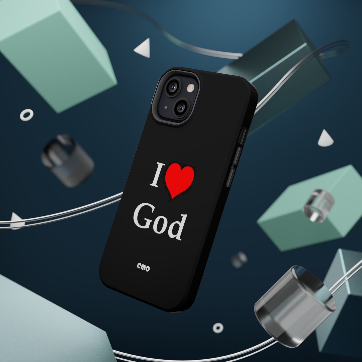 I love God Phone Case — Magnetic Impact-Resistant Religious iPhone Cover