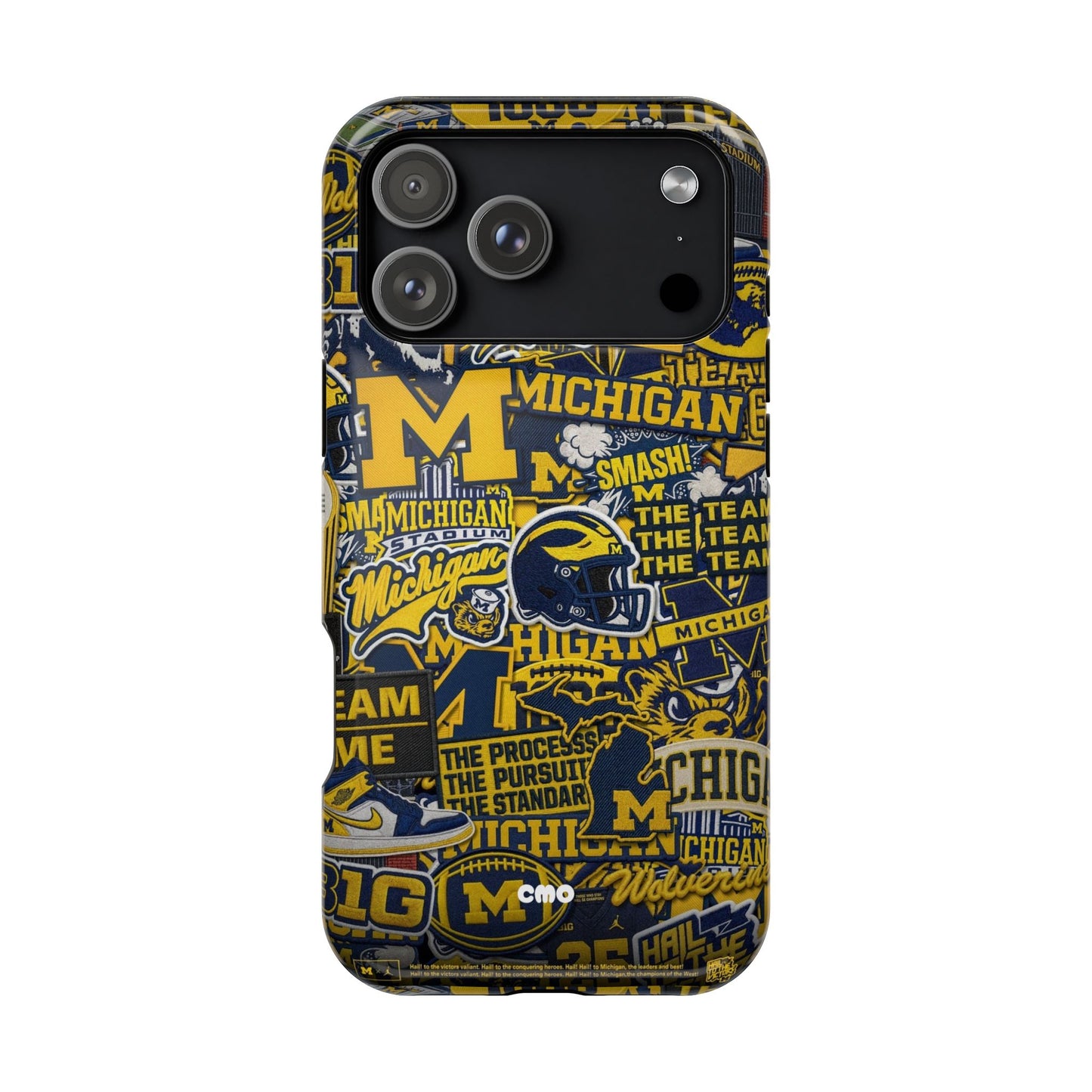 Michigan Wolverines Magnetic Impact Phone Case — Team Logo Collage MagSafe-Compatible