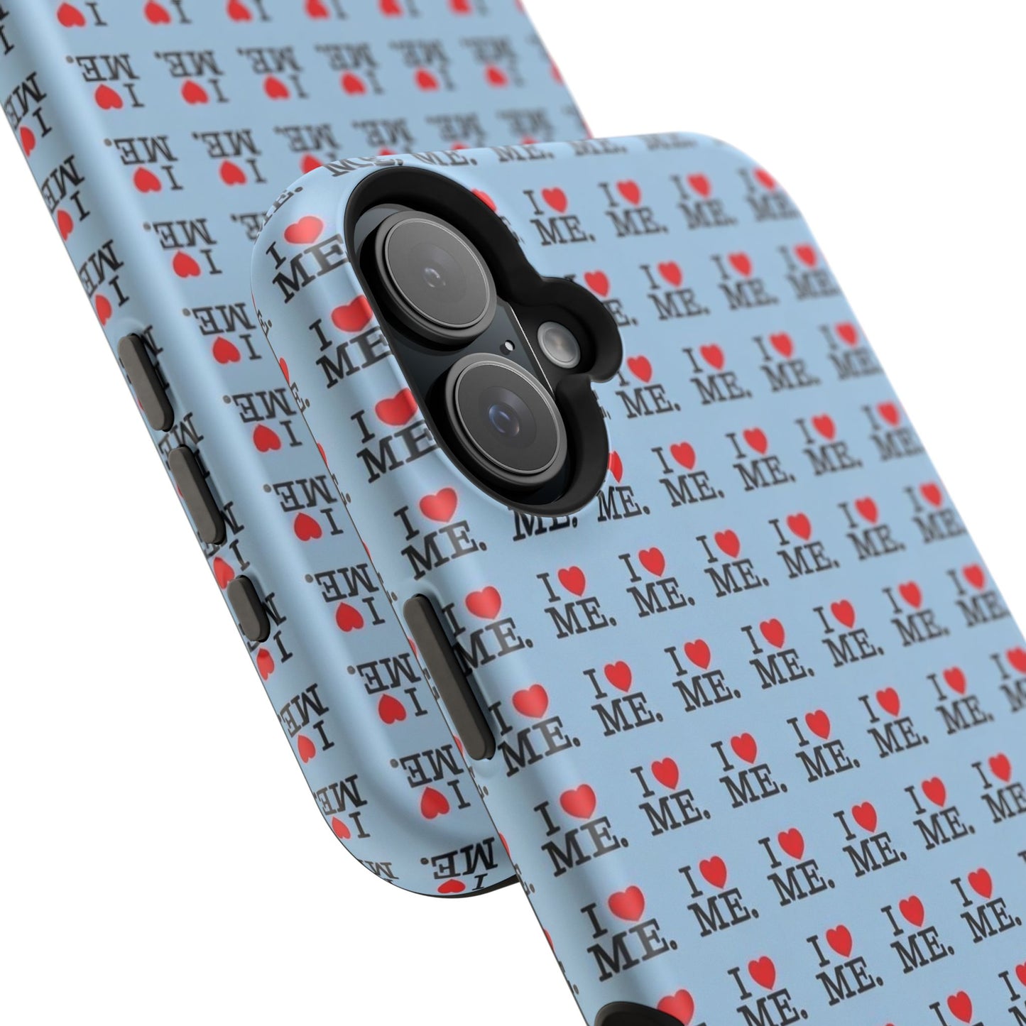 Magnetic Impact-Resistant Phone Case — "I love ME" Pattern