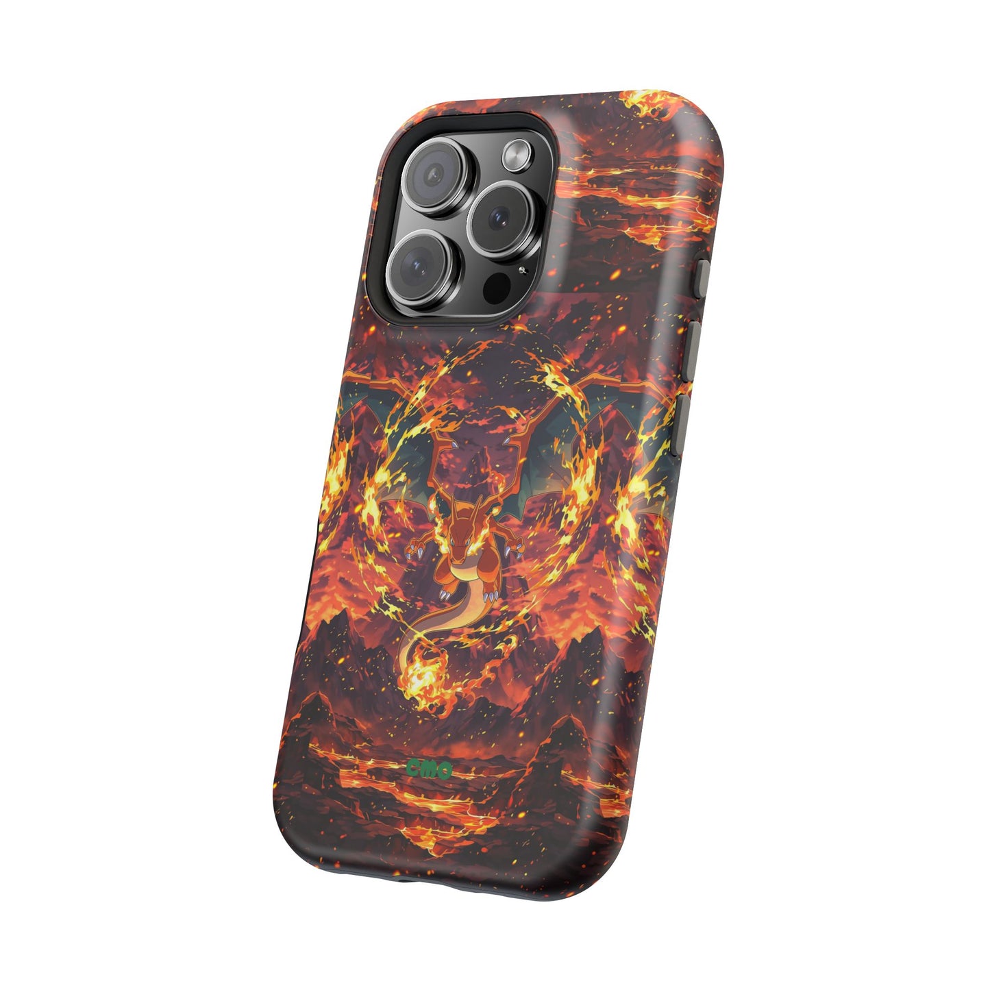 Fiery Abstract Magnetic Impact-Resistant Phone Case