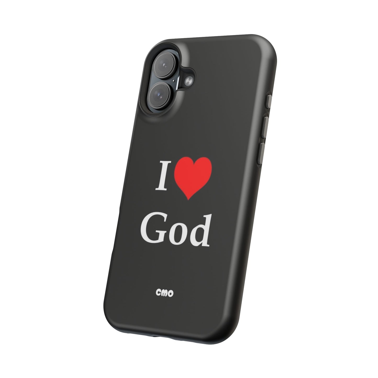 I love God Phone Case — Magnetic Impact-Resistant Religious iPhone Cover