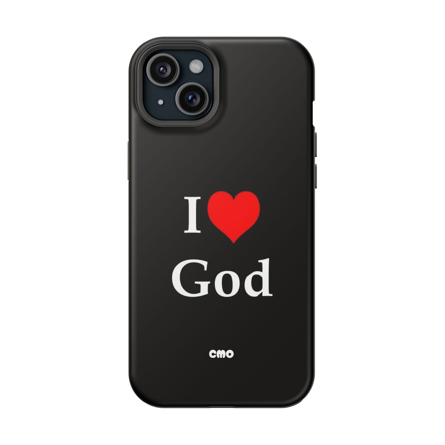 I love God Phone Case — Magnetic Impact-Resistant Religious iPhone Cover