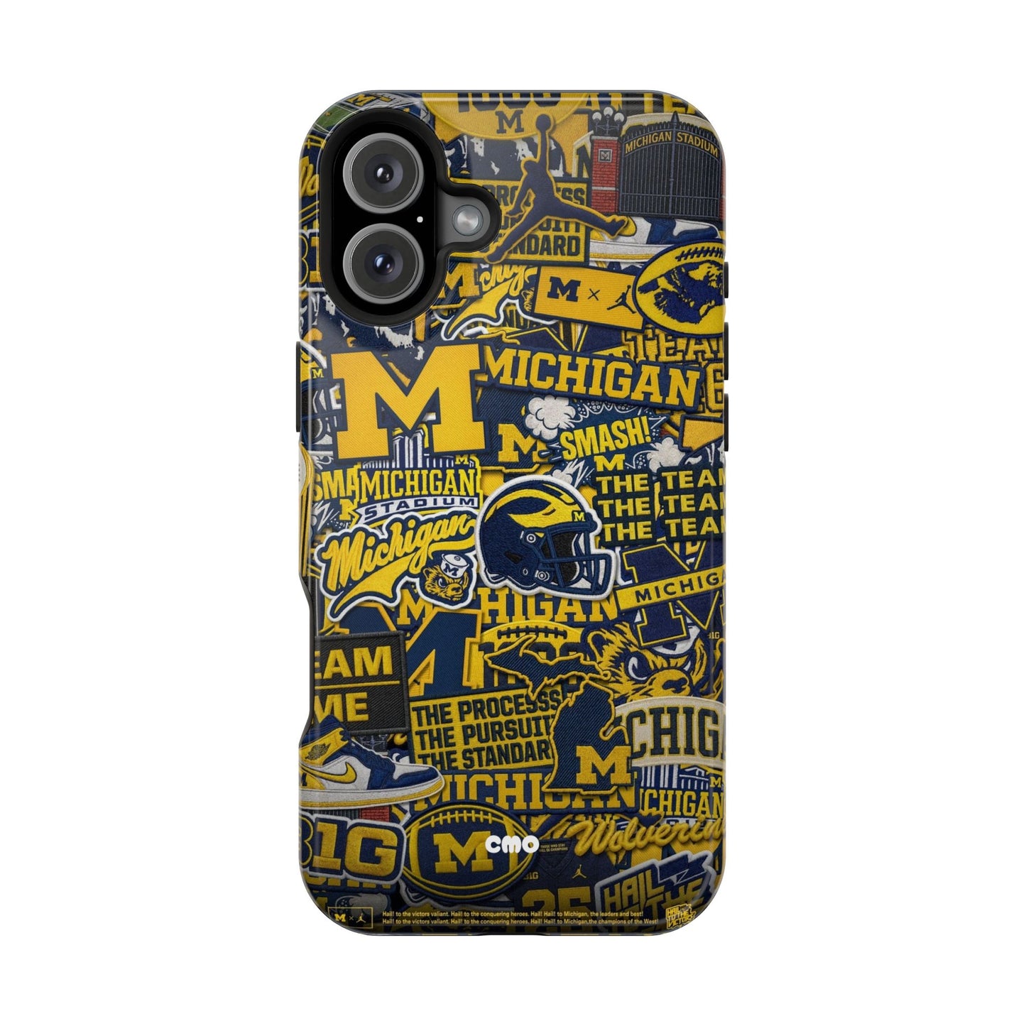 Michigan Wolverines Magnetic Impact Phone Case — Team Logo Collage MagSafe-Compatible