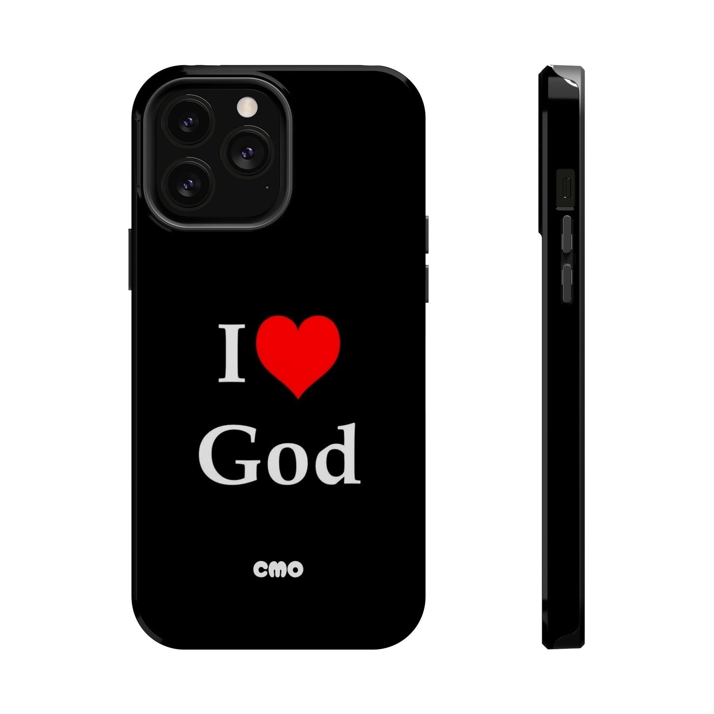 I love God Phone Case — Magnetic Impact-Resistant Religious iPhone Cover