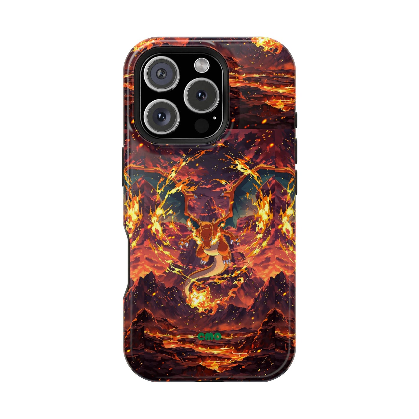Fiery Abstract Magnetic Impact-Resistant Phone Case