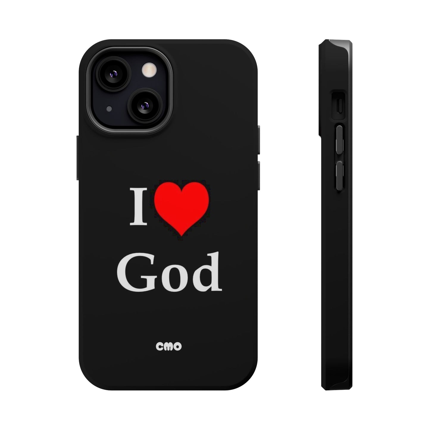 I love God Phone Case — Magnetic Impact-Resistant Religious iPhone Cover